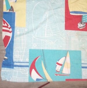 Colorful Nautical Themed Pillowcase